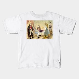 Tammy Meets Betsy Ross And George Washington Kids T-Shirt